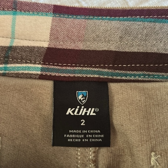 KUHL STREAMLINE Y2K tan taupe womens mini SKIRT 2 Gorpcore outdoor fall - Picture 4 of 11